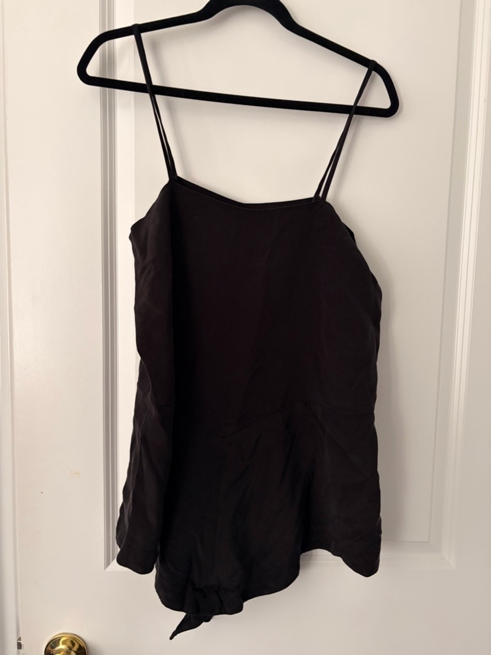 RAEY 100% Silk Black Romper - Made in UK - 12